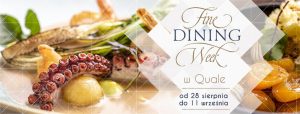 Fine Dining Week w Quale - widoczne potrawy serwowane w restauracji Quale