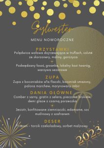 Menu sylwestrowe Quale 2022